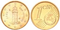 San Marino Kursmünze 1 Cent 2002 Rom stgl., bfr.