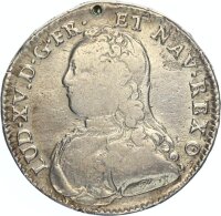 Frankreich Ludwig XV. 1/2 ECU, 44 Sols 1729 E Silber s-ss