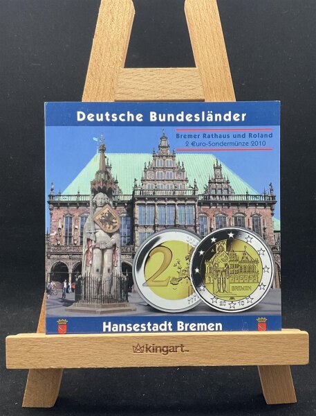 Deutschland Gedenkmünzenset 2 Euro 2010 A,D,F,G,J Satz Gedenkmünzen, Bremen, Rathaus stgl., bfr.