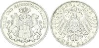 Hamburg Stadt 2 Mark 1903 J Silber ss-vz Jäger 63
