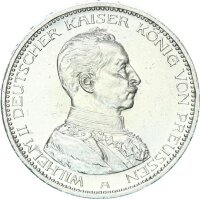 Preußen Wilhelm II. 5 Mark 1913 A in Uniform Silber...