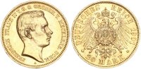 Mecklenburg-Schwerin Friedrich Franz IV. 20 Mark 1901 A Gold vz/stgl. Jäger 234