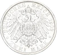 Preußen Wilhelm II. 2 Mark 1902 A Silber ss+ Jäger 102