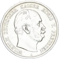 Preußen Wilhelm I. 5 Mark 1876 A Silber ss...