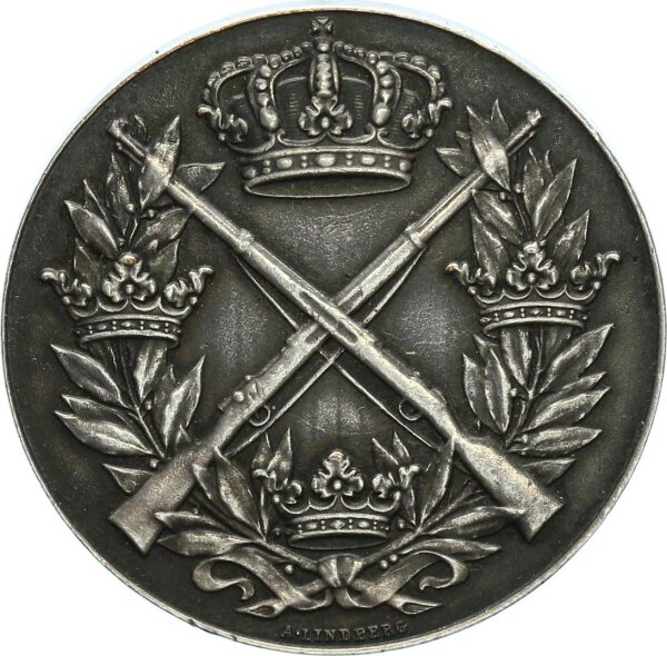 Schweden Schießmedaille seit 1870 SVENSKA ARMES SKYTTEMEDALJ vz/vz+