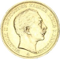 Preußen Wilhelm II. 20 Mark 1889 A Gold vz-stgl.