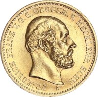 Mecklenburg-Schwerin Friedrich Franz II. 20 Mark 1872 A...