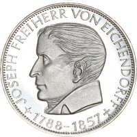 BRD Gedenkmünze 5 DM 1957 J Freiherr von Eichendorff...