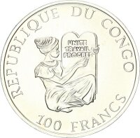 Zentralafrika Kongo 100 Francs 1994 Spinosaurus...