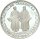 Bulgarien Volksrepublik 2 Lewa 1963 1100 Jahre slawisches Alphabet Silber PP