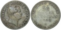 Brandenburg-Preußen Friedrich Wilhelm IV. 2 1/2 Silbergroschen 1842 A (Berlin) ss