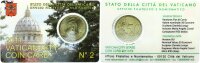 Vatikan Kursmünze Papst Bendedikt XVI. 50 Cent 2011 Coincard Nr.2 stgl., bfr.