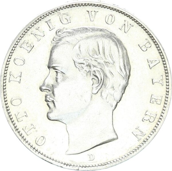 Bayern Otto 3 Mark 1913 D Silber vz Jäger 47