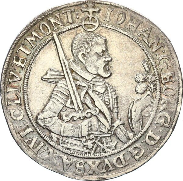 Sachsen-Albertinische-Linie Johann Georg I. 1/2 Taler 1624 Dresden Silber ss+