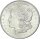 USA Morgan Dollar 1921 D (Denver) + alter Händlerzettel Silber f. stgl.