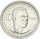 USA Half Dollar 1946 Booker T. Washington + alter Händlerzettel Silber stgl.
