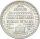 USA Half Dollar 1946 Booker T. Washington + alter Händlerzettel Silber stgl.