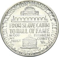 USA Half Dollar 1946 D (Denver) Booker T. Washington Silber f. stgl./stgl.