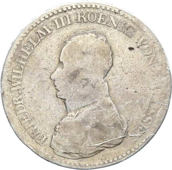 Brandenburg-Preußen Friedrich Wilhelm III. Taler 1818 D (Düsseldorf) Silber s