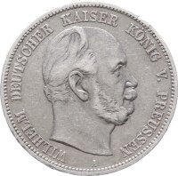 Preußen Wilhelm I. 5 Mark 1876 A Silber ss...