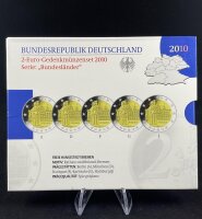 Deutschland Gedenkmünzenset 2 Euro 2010 A,D,F,G,J...
