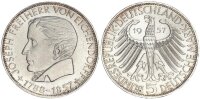 BRD Gedenkmünze 5 DM 1957 J Freiherr von Eichendorff Silber vz+ Jäger 391