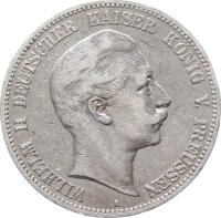 Preußen Wilhelm II. 5 Mark 1903 A Silber ss Jäger 104
