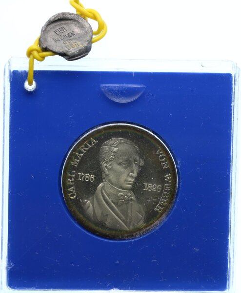 DDR Gedenkmünze 10 Mark 1976 A Carl Maria von Weber Silber PP Jäger 1562