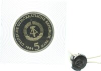 DDR Gedenkmünze 5 Mark 1984 A Altes Rathaus Leipzig PP Jäger 1596