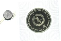 DDR Gedenkmünze 5 Mark 1985 A Wallpavillon des Dresdener Zwingers PP Jäger 1602