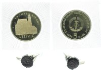 DDR Gedenkmünze 5 Mark 1984 A Thomaskirche Leipzig PP Jäger 1598