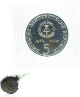 DDR Gedenkmünze 5 Mark 1986 A Heinrich von Kleist PP Jäger 1611