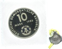 DDR Gedenkmünze 10 Mark 1986 A Ernst Thälmann PP Jäger 1608