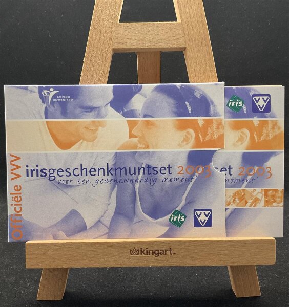 Niederlande KMS 1 Cent bis 2 Euro 2003 Kursmünzensatz + Jeton, VVV-Iris stgl., bfr.
